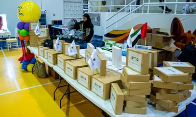 The devices were collected from various institutions and organisations across the UAE. Photo: Tarahum Charity Foundation