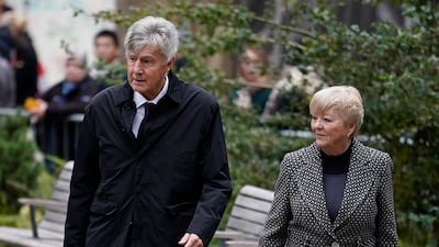 Former Manchester United player Brian Kidd at the funeral service. AP