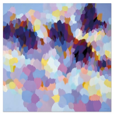 Water Lilies by Samia Halaby, painted in 2013. Photo: Christie's