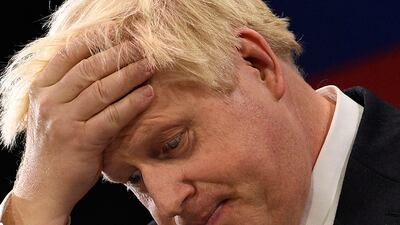 Britain's Prime Minister Boris Johnson has been feeling the pressure of late. AFP