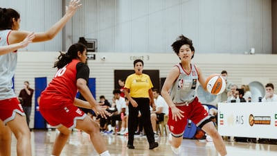 Japan's Honoka Morioka dribbles during a game at a previous Basketball Without Borders Asia event. Photo: NBA