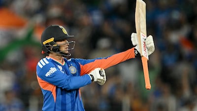 India's Abhishek Sharma hit 52 off 21 balls, including six fours and three sixes. AFP