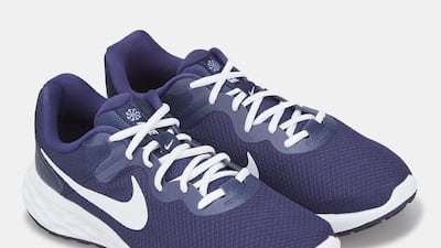 Revolution 6 Next Nature road running shoes; Dh240 (down from Dh300); Nike on Noon. Photo: Noon