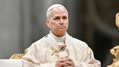 Pope Leo XIV leads Christmas Mass at St Peter's Basilica in the Vatican. AFP