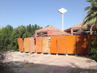 The site of the old Special Cafe on Abu Dhabi Corniche, close to Spinneys in Khalidiya. John Dennehy / The National