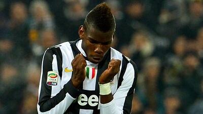 French midfielder Paul Pogba in action for Juventus.