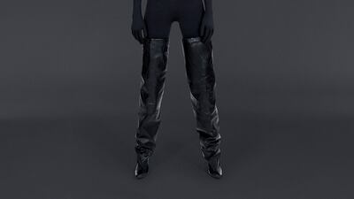 A look from the Yeezy Gap Engineered by Balenciaga collection.