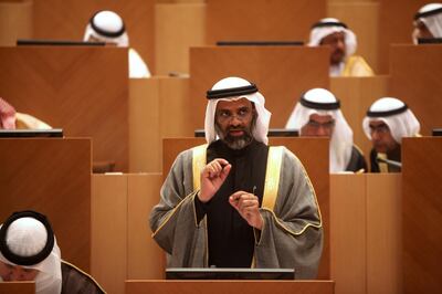 FNC member Al Rahoumi says traditional pairings of young Emiratis have largely been lost. Fatima Al Marzooqi / The National.