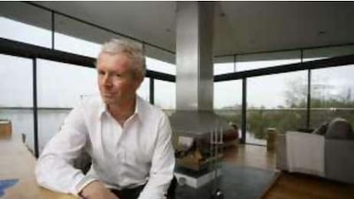 Jeremy Paxton, relaxing at his weekend retreat in Lower Mill Estates, says the setting is the most important aspect of his home.