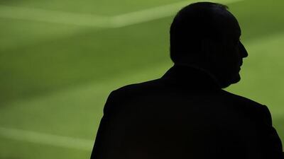 Real Madrid manager Rafa Benitez looks out at the Bernabeu pitch during his introduction presentation in Madrid in June. Gonzalo Arroyo Moreno / Getty Images