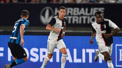 Cristiano Ronaldo in action for Juventus again Inter Milan. AFP