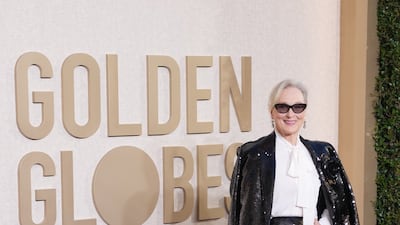 Meryl Streep breaks out the sequins. EPA