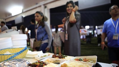 Visitors tour stalls at Taste of Abu Dhabi food festival. Ravindranath K / The National