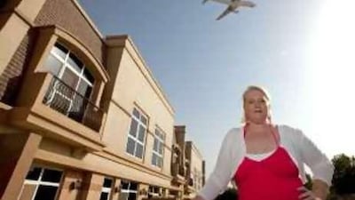 "You can tell by the sound, 'Oh gosh, that's a Russian plane'," says Trish Bland, of the Mirdif area, on the ageing planes screaming in.