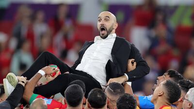 Morocco manager Walid Regragui emerged as one of the heroes of the 2022 World Cup in Qatar. EPA