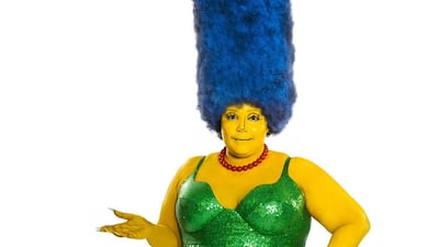 Lizzo as Marge Simpson for Halloween 2022. Photo: @lizzo / Twitter