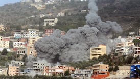 The scene of an Israeli attack on Lebanon on February 2. Air strikes are common despite a 2024 ceasefire. AFP
