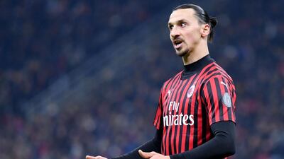AC Milan's Zlatan Ibrahimovic. AFP