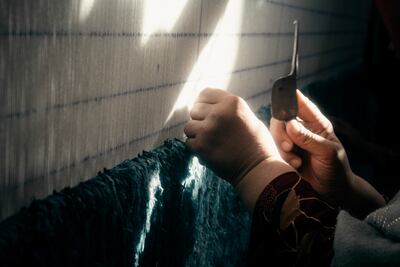 Lorenzo Tugnoli's photographs capture the carpet weaving traditions. Photo: Turquoise Mountain