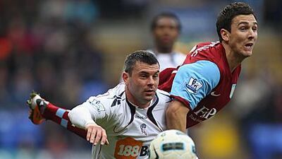 Bolton defender Paul Robinson, left, is hoping his wife does not go into an early labour during today’s semi-final.