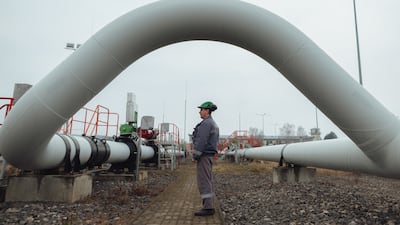 The Eustream gas centre in Velke Kapusany, Slovakia. Ukraine's pipeline network has long transported Russian gas into Slovakia and other European countries. Getty Images