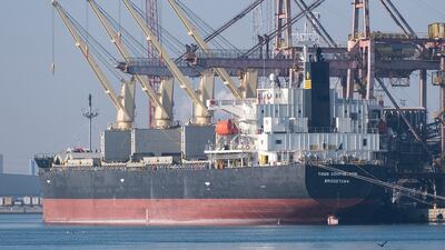 The Barbados-flagged bulk carrier True Confidence. Reuters
