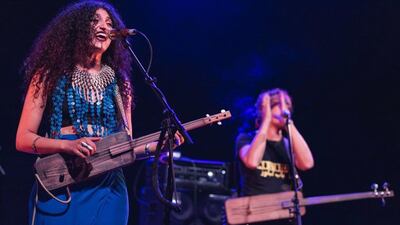 Lead singer Yousra Mansour says the band are best enjoyed live, owing to the 'powerful' indigenous instruments they use. Photo: Bab L' Bluz / Instagram