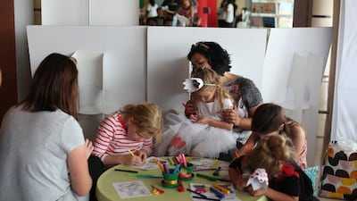 Sign up for children's events at the festival – choose from talks, drawing workshops and craft sessions. Courtesy of emirates airline festival of literature