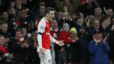 Mesut Ozil scored one and set up the other in Arsenal;'s 2-0 win over Bournemouth last time out. Stefan Wermuth / Reuters