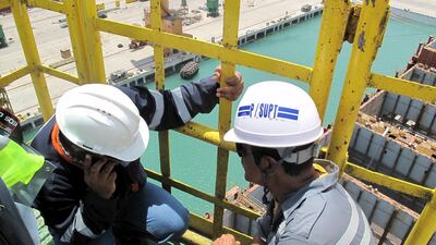 Workers at Oman’s Duqm Special Economic Zone. Private companies in Oman are been given new government incentives to hire staff. Reuters