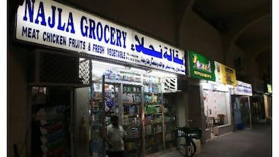 The Najla Grocery is one of three markets, including an Abu Dhabi Co-op, in the Al Bateen shopping strip. It's cramped, but customers keep coming back.