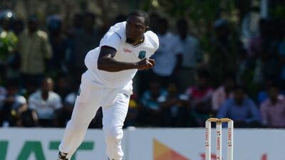 West Indies bowler Jerome Taylor. Lakruwan Wanniarachchi / AFP