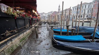 Bucket-list visions of a cruise along Venetian waterways in a gondola are on pause for travellers