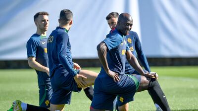 Portugal midfielder Danilo Pereira during training at the Municipal Stadium in Braga. AFP