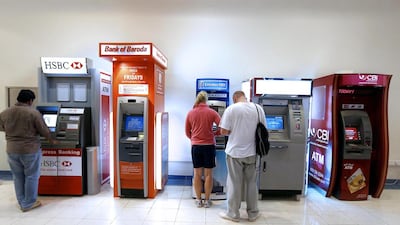 Banks in the UAE began to focus more on the retail side of business after the financial crash of 2008 when companies had lesss appetite for new debt and were struggling to pay off old loans. Pawan Singh / The National