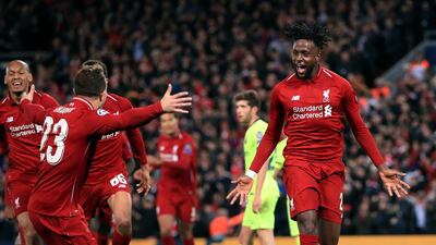 Uefa Champions League semi-final, 2019: Three-nil down to Barcelona. Mohamed Salah, Liverpool’s star striker, is ruled out for the return leg. So is Roberto Firmino, the bustling Brazilian. But this is Liverpool, at Anfield, a place where magical European nights take place. Divock Origi, the Belgian largely marginalized since arriving at Liverpool in 2014, scored after seven minutes. Georginio Wijnaldum, on as a half-time substitute for the injured Andy Robertson, scored two quickfire goals to level the tie. Then a moment of genius. Trent Alexander-Arnold appeared to be walking away from a corner kick when he suddenly turned and flashed in a low cross to Origi with the Barca defence asleep on the job. Origi keeps his shot under the bar. Cue pandemonium at Anfield as Liverpool booked a place in their ninth European Cup final. PA via AP