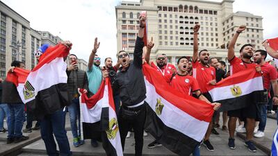 Egypt fans have to be happy their biggest star, Mohamed Salah, is recovering from a shoulder injury. EPA