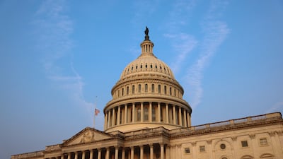 The US flag at half-staff before a ceremony in honour of the late Republican Senator Lindsey Graham, in Washington. A US bill has been named in honour of the politician. Bloomberg
