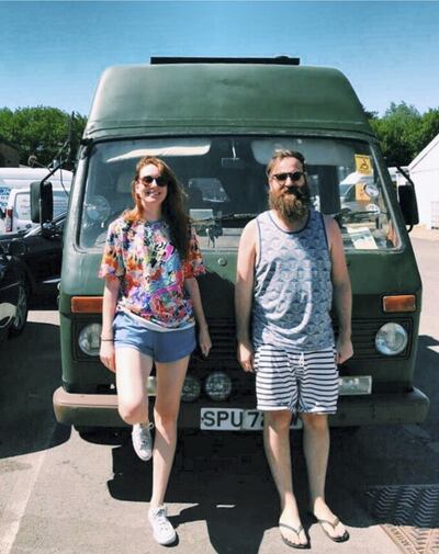 Before they begin renovating the castle more fully, the couple wil spend six months travelling Europe in a camper van. Courtesy Stef Burgon and Simon Hunt