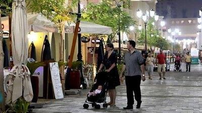 Jumeirah Beach Residence in Dubai can house up to 15,000 people and sits along nearly 2km of beach, next to a number of hotels. Paulo Vecina / The National