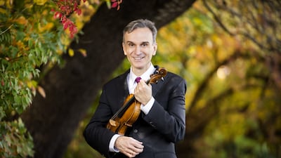 US violinist Gil Shaham will perform at Dubai Opera as part of the month-long classical music festival starting in May. Photo: Chris-Lee