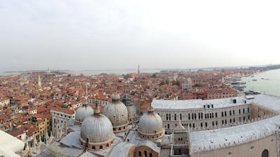 The view of Venice from the top of San Marco’s bell tower. Courtesy: Azza Abou Alam