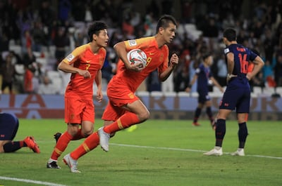 Gao Lin, who turns 33 next month, won and converted a penalty four minutes afterwards against Thailand. Satish Kumar Subramani / Reuters