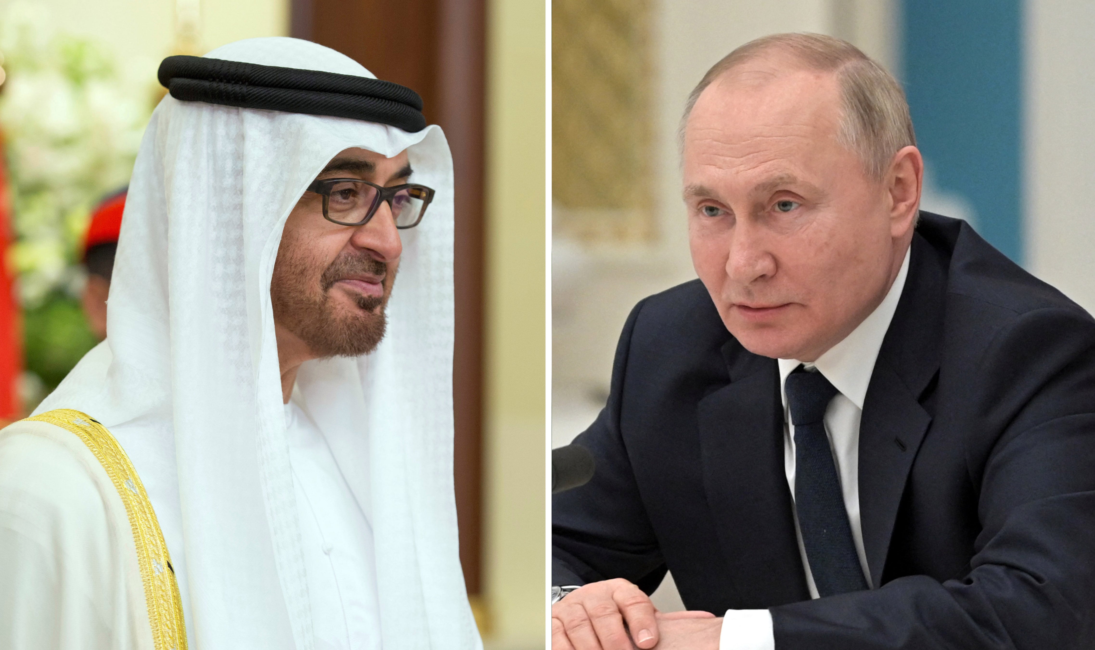 Image linked from the original feed: President Sheikh Mohamed holds call with Russian President Vladimir Putin