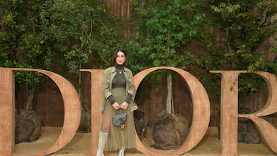 Camila Coelho attends the Christian Dior Womenswear show as part of Paris Fashion Week on September 24, 2019. Getty Images