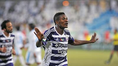 Asamoah Gyan has been the best striker in the past three years at the Arabian Gulf League. Al Ittihad