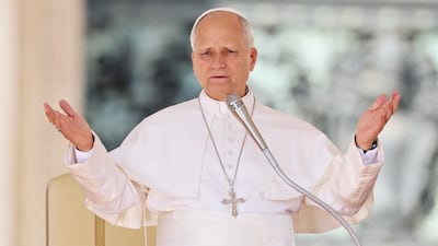 Pope Leo speaks during the weekly general audience in St Peter's Square at the Vatican on September 30. Reuters