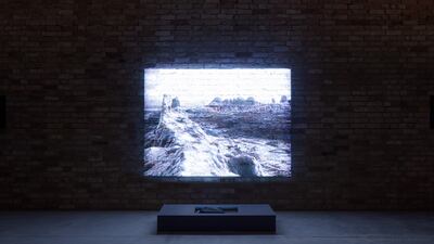 At the heart of the maze is a projected video by Moroccan filmmaker El Mehdi Azzam, showing moments of collective research from the workshops that gave life to the project. Photo: Gerda Studio / ACDF