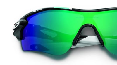 Eyes front. Think cycling eyewear, think Oakley. The brand’s iconic wrap-around lenses have been given a makeover this season and the iridescent peacock colours are a must-have. Our pick is the Radarlock model with the nifty switchlock technology which makes changing lenses on the move – for different weather conditions – a breeze. The high nosebridge on these glasses provides a larger forward viewing field and the extended sweep of the arms maximises peripheral vision. As if that wasn’t enough, Oakley has made them sweat-resistant for riders and added adjustable ear socks and nose pads. Don’t leave home without them and don’t leave them lying around at Dh1,577 a pair. www.oakley.com. Courtesy Oakley