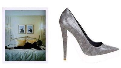 Vika Gazinskaya and Stella McCartney shoe. Courtesy Symphony and Stella McCartney